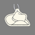 Paper Air Freshener Tag W/ Tab - Cowboy Hat